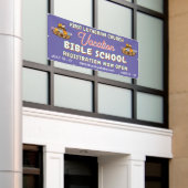 Bijbelvakantieschool met de ark van Noach Spandoek (Buitenkant Gebouw)