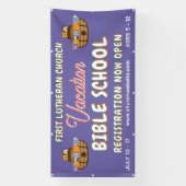 Bijbelvakantieschool met de ark van Noach Spandoek (Verticaal)