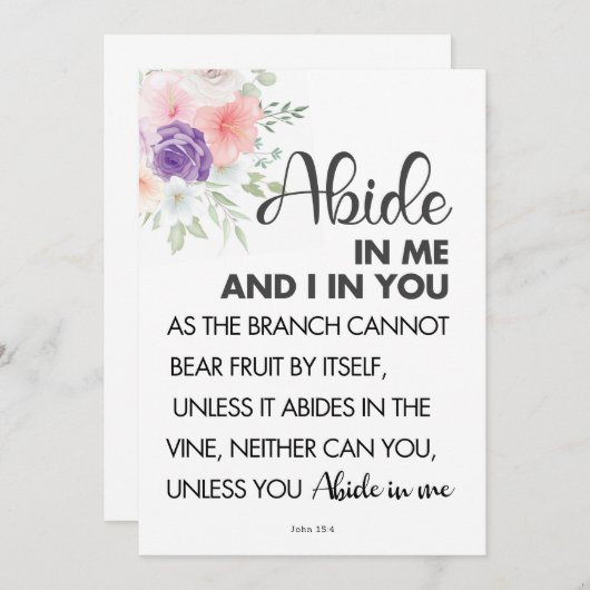 Bijbelverbide bij mij kaart (Voorkant / Achterkant)