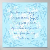 Bijbelvergebed Psalm 143:10 Poster (Voorkant)