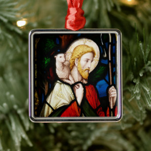 Bijbelverhalen Lamb of God Kerstmis 2020 Metalen Ornament