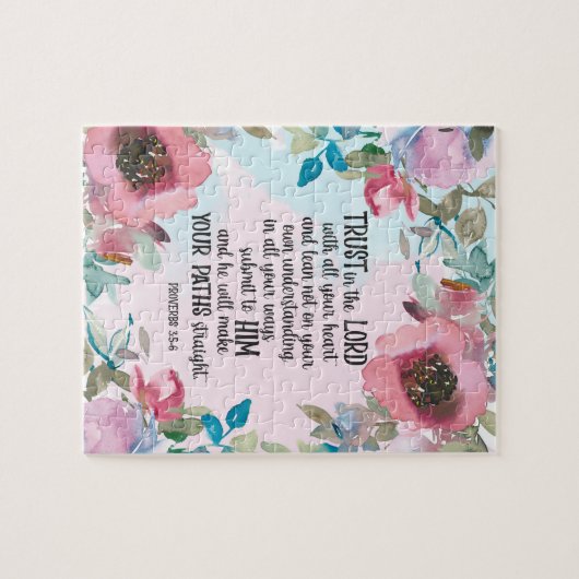 Bijbelverige florale puzzel (Horizontaal)