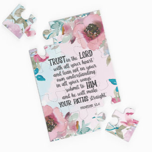Bijbelverige florale puzzel