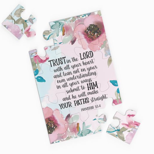 Bijbelverige florale puzzel