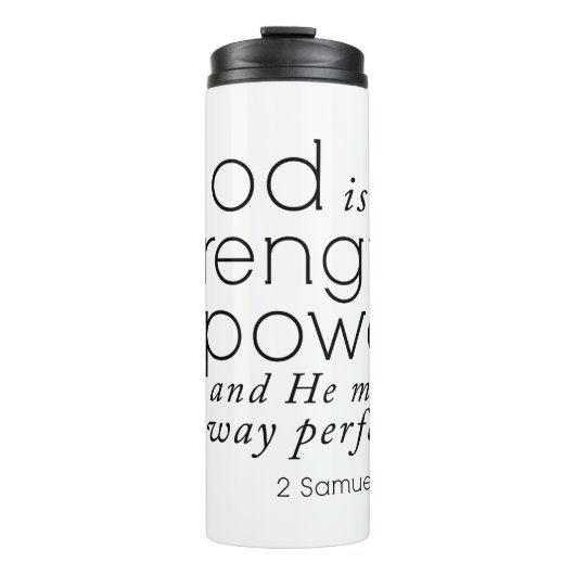Bijbelverige mok God is mijn Sterkte Christelijke  (Voorkant)