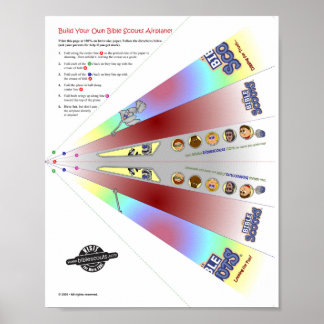 Bijbelverkenners in het vliegtuig! poster