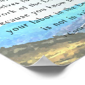 Bijbelvers, 1 Corinthians 15:58, Poster (Hoek)