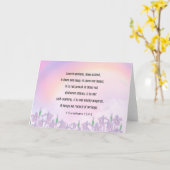 Bijbelvers 1 Korintiërs 13 4-5, Liefde Kaart (Gele Bloem)