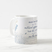 Bijbelvers 1 Samuel 16:7 Aquarel Mok (Voorkant links)