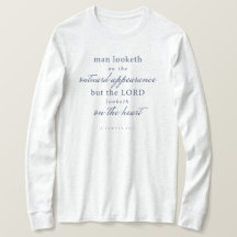 Bijbelvers 1 Samuel 16:7 Lange mouw Shirt Vrouwen