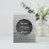 Bijbelvers Aanmoediging van de Schrift Briefkaart (Staand voorkant)