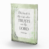 Bijbelvers Acrylblok - Psalm 84:12 Fotoblokken (Rechts)