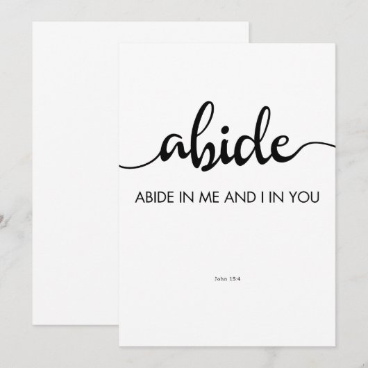 Bijbelvers Afgeven in Christus Kaart (Voorkant / Achterkant)