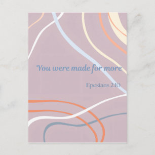 Bijbelvers ansichtkaart  Christelijke typografie  Briefkaart