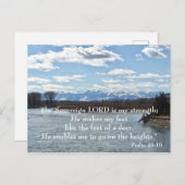 Bijbelvers Ansichtkaart Psalm 46:10 Briefkaart (Voorkant / Achterkant)