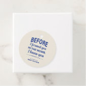 Bijbelvers Baby shower Jeremia Christelijk Modern Bedankjes Labels (In situ)