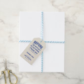 Bijbelvers Baby shower Jeremia Christelijk Modern Cadeaulabel (Met Touw)
