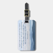 Bijbelvers bagagelabel (Voorkant verticaal)