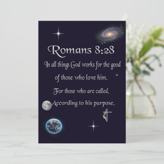 Bijbelvers Bedankkaart (Staand voorkant)