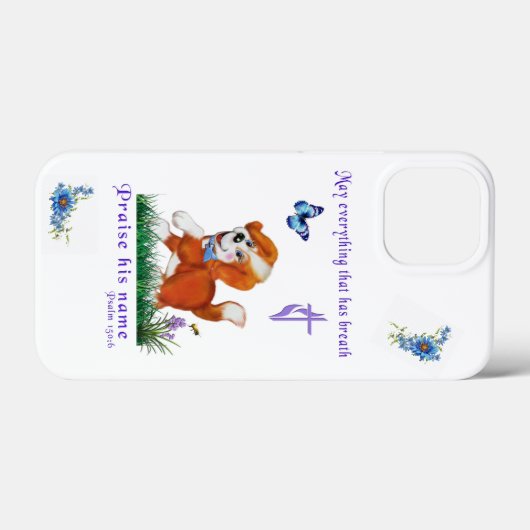 Bijbelvers Case-Mate iPhone Case (Achterkant (horizontaal))