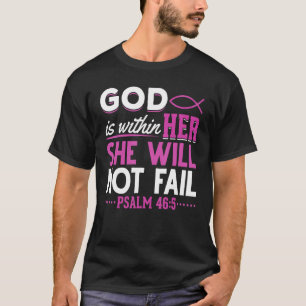 Bijbelvers Christelijk Gebed Jezus Heer Heiland Go T-shirt