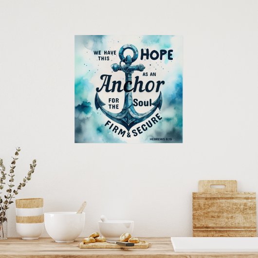 Bijbelvers Christelijk poster (Keuken)