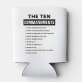 Bijbelvers Christelijke Tien Geboden Blikjeskoeler (Achterkant)