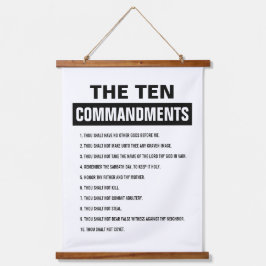 Bijbelvers Christelijke Tien Geboden Hangend Wandkleed