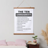 Bijbelvers Christelijke Tien Geboden Hangend Wandkleed (Slaapkamer)