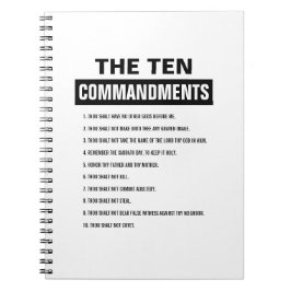Bijbelvers Christelijke Tien Geboden Notitieboek