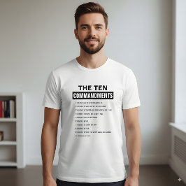 Bijbelvers Christelijke Tien Geboden T-shirt