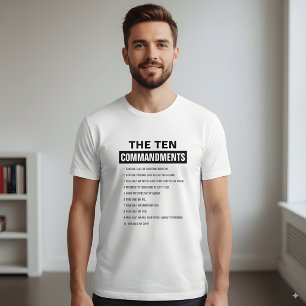 Bijbelvers Christelijke Tien Geboden T-shirt