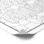 Bijbelvers/Christelijke Volwassen Kleurstof Poster (Hoek)