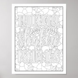 Bijbelvers/Christelijke Volwassen Kleurstof Poster