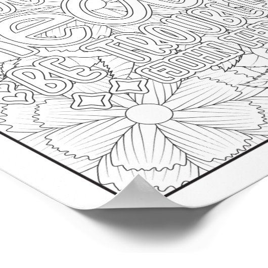 Bijbelvers/Christelijke Volwassen Kleurstof Poster (Hoek)