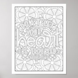 Bijbelvers/Christelijke Volwassen Kleurstof Poster