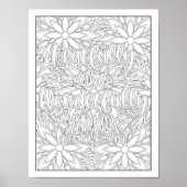 Bijbelvers/Christelijke Volwassen Kleurstof Poster (Voorkant)