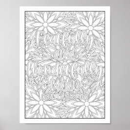 Bijbelvers/Christelijke Volwassen Kleurstof Poster