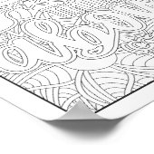 Bijbelvers/Christelijke Volwassen Kleurstof Poster (Hoek)