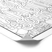 Bijbelvers/Christelijke Volwassen Kleurstof Poster (Hoek)