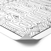 Bijbelvers/Christelijke Volwassen Kleurstof Poster (Hoek)