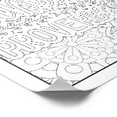 Bijbelvers/Christelijke Volwassen Kleurstof Poster (Hoek)