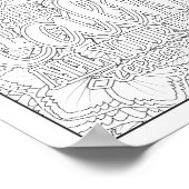 Bijbelvers/Christelijke Volwassen Kleurstof Poster (Hoek)