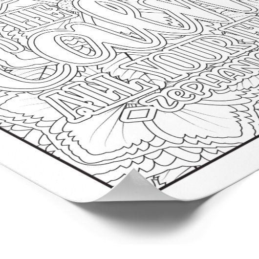 Bijbelvers/Christelijke Volwassen Kleurstof Poster (Hoek)