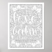 Bijbelvers/Christelijke Volwassen Kleurstof Poster (Voorkant)
