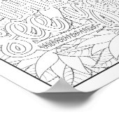 Bijbelvers/Christelijke Volwassen Kleurstof Poster (Hoek)