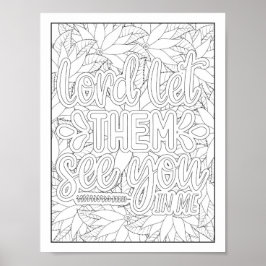 Bijbelvers/Christelijke Volwassen Kleurstof Poster