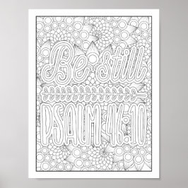 Bijbelvers/Christelijke Volwassen Kleurstof Poster