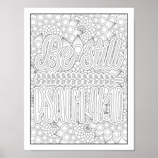 Bijbelvers/Christelijke Volwassen Kleurstof Poster (Voorkant)