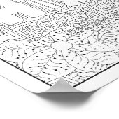 Bijbelvers/Christelijke Volwassen Kleurstof Poster (Hoek)